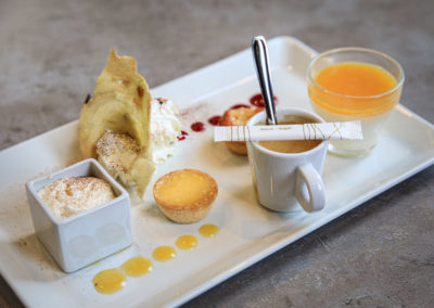 Café gourmand Apéro Tapas Spritz à la Brasserie Les Tuileries à Tassin-la-Demi-Lune